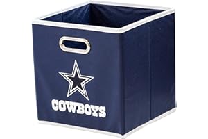 Franklin Sports NFL Aufbewahrungskörbe – zusammenklappbarer Würfelbehälter + Aufbewahrungskorb – NFL Büro, Schlafzimmer + Wohnzimmer Dekor – 27,9 x 27,9 cm