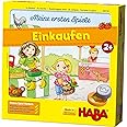 HABA 302781 – Meine ersten Spiele – Einkaufen, Spiel ab 2 Jahren mit 3D-Marktstand und Spielmaterial aus Holz