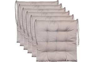 Brandsseller Lot de Coussins de Chaise décoratifs Gris Clair