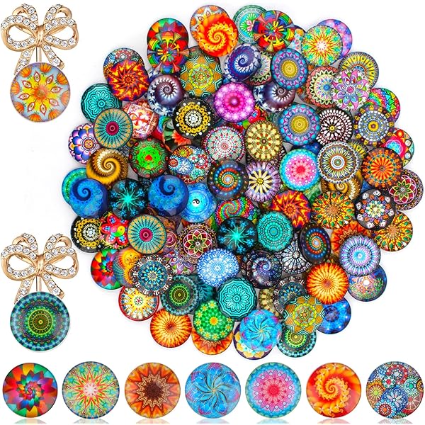 50 Ciondoli Rotondi In Argento 25mm Con Cabochon Bianco - Per Creare Gioielli Fai Da Te - Foto 5