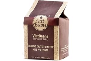 ‎VIETBEANS VietBeans Traditional - Hochwertiger vietnamesischer Kaffee – Gemahlener Röstkaffee – Kaffee Vietnam - 250g