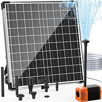 Kit Pompe à Eau Solaire 50W 12V - Débit 800L/H | Fontaine Jardin Bassin Panneau 42x28cm