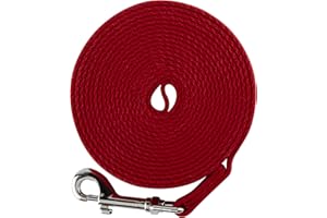 Mikki Smycz treningowa dla psa, szczeniaka - lekka smycz do chodzenia - 4,5 m długości, czarna