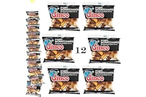 Ginco Pork Scratchings Bulk, 12 X 40g Packs of Original Pork Crackling, 100% Pork Rinds, Hand Cooked Pork Scratchings UK, High Protein Pub Snacks