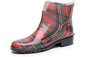 Ladeheid Gummistiefel Damen Kurz Wasserdicht Damenschuhe Elegant und Bequem LA-930