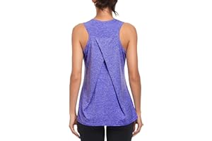 MGOOL Workout Tank Tops für Damen Fitness Studio athletisch ärmellos Lauf Top Yoga Shirts Racerback Sport Weste