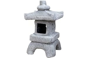 STONEANDSTYLE Stone and Style Pagoda - Lanterna asiatica dell'Estremo Oriente in pietra, resistente al gelo