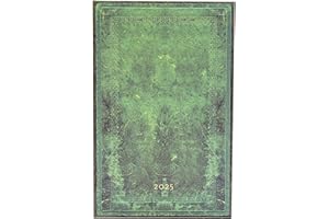 Kalendarz Paperblanks 2025 Pacific Blue Bold Maxi tygodniowy HOR: tydzień na dwóch stronach, zamykany na gumkę, papier 100 gsm