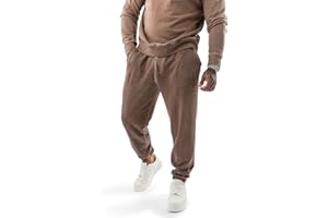 LAVENZO - Pantalones Chándal Hombre 100% Algodón, Tracksuit Pantalón Elegante, Ropa Casual Tamaño más Chándales Deportivos Vintage Niño, Idea de Regalo Cumpleaños