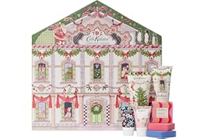 Cath Kidston Hand Cream, Body Lotion, Body Wash, 2 Bath Fizzers Hand Soak and Cuticle Cream, Travel Size and Vegan Friendly, Beauty Gift For Her, Great For Christmas, A Doll’s House Collection
