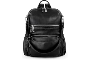 UTO Damska torba na ramię Plecak antykradzieżowy Torebka na ramię Frędzle Wiele przegródek PU Skóra prana