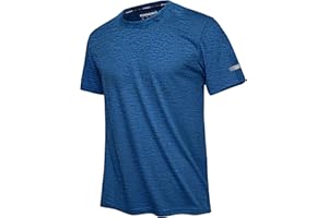EKLENTSON Men's T Shirt Quick Dry Breathable Running Tops Crewneck Short Sleeve Workout Fitness Athletic Shirt