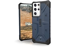 Urban Armor Gear Pathfinder Funda Protectora Samsung Galaxy S21 Ultra 5G (6,8") (Compatible Carga inalámbrica, Funda de estándar Militar, Parachoques Ultra Fino) - Azul (Mallard)