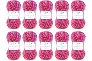 Gründl Lisa Premium Color Punto a Mano, Acrílico, Púrpura-Rosa-Naranja, 32 x 30 x 7 cm, 1330