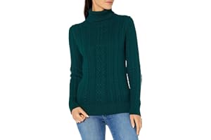 Amazon Essentials Women's Fisherman Cable Roll-Neck Jumper (Available in Plus Size)