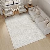 PureCozy Rugs Living Room Area Rug 160x230cm Beige Grey Washable | Area Rug,Non Slip,Washable,Boho Abstract Carpet,for Living