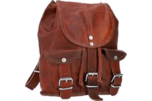 Gusti Plecak skórzany - Lena brązowy skórzany plecak damski mały, Brązowy, Rozmiar uniwersalny