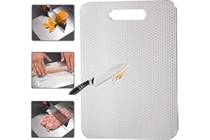 LEXICOCZ Planche à Découper, 100% Titane, Nouvelle Version 2025 Résistante aux Rayures, Planche à Découper Double Face - Entièrement Sans BPA, Un Choix Hygiénique et Durable Pour une Cuisine Moderne