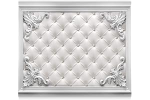 murando Papier peint intissé Cuir Optique 250x175 cm Décoration Murale XXL Poster Tableaux Muraux Tapisserie Photo Trompe l'oeil Ornament Motifs de quilting Ornament f-B-0176-a-a