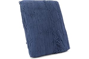 NKlaus Rete da pesca decorativa blu 200x400cm in puro cotone decorazione marittima 11539