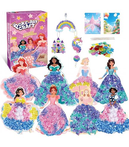 Kit De Bricolage Fleurs Et Paillettes Pour Enfants – Activité Créative Et Manuelle – Dès 5 Ans