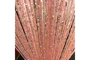 Vagasi 2 Pack Beaded Curtains String 100x200 cm Beaded Curtains for Doorways Tassel Glitter String Curtains Room Dividers Curtain Hippie Room Décor for Living Room, Bedroom, Closet, Party