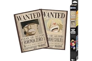 ABYSTYLE GB Eye - ONE Piece Set 2 Chibi Posters Wanted Zoro & Sanji (52 x 38 cm)