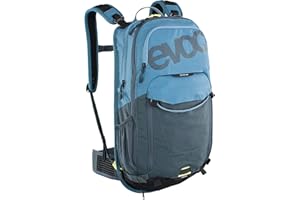 EVOC STAGE 6 zaino tecnico per bici da enduro e altre attività all'aperto (gestione ben studiata delle tasche, massima ventilazione posteriore, vescica di idratazione da 2 l inclusa), Nero