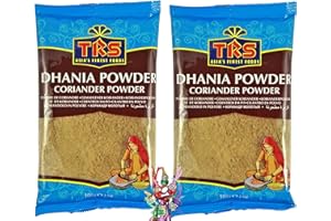 YOAXIA MARKE yoaxia ® - 2er Pack - [ 2x 100g ] TRS Koriander Pulver / Coriander gemahlen / Coriander Powder / Dhania Powder + ein kleines Glückspüppchen - Holzpüppchen