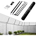 Ultimate Cat Proof Fence Anti-Climb Barrier – Secure Outdoor Catio Enclosure Kit, Weatherproof Garden Mesh Fencing for Cat Safety & Protection (15 M)