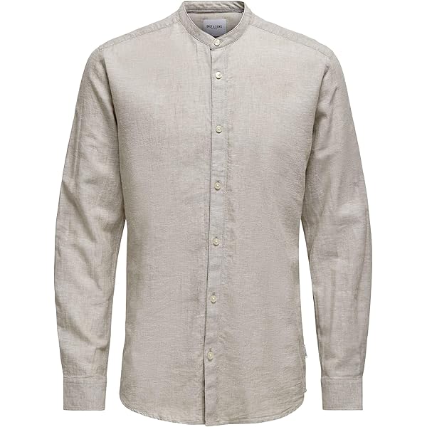 Only & Sons ONSCAIDEN MAO - Camicia - copper brown/marrone