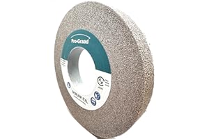 Pro-Graad EXL Deburring Wheel - 8" x 1" x 3" 8A Medium Grit - Aluminum Oxide - Metal Deburring, Finishing and Polishing Wheel - Convolute - (1 Pack)