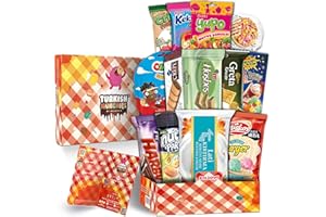 Boîte à bonbons midi avec 13 collations | Bonbons américains et japonais similaires American Candy Box | Boîte à collations de Turquie | Collations pleine grandeur dans une boîte à bonbons