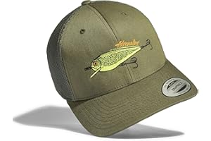 BADDERY Kapelusz wędkarski: Wobler – czapka wędkarska męska – prezent dla wędkarzy dla mężczyzn – czapka wędkarska akcesoria wędkarskie
