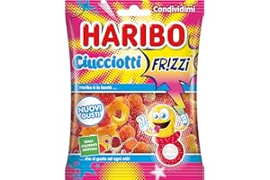 Haribo Ciucciotti Frizzi, Caramelle Gommose Frizzanti, Gusto Frutta, Ideali Per Feste E Dolci Momenti Di Relax - 175gr