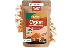 Cajun Seasoning Monte Nativo (300 g) - mieszanka przypraw Cajun - mieszanka przypraw amerykańskich - delikatnie suszone i aromatyczne przyprawy idealne do gotowania i przyprawiania