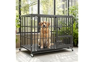 Heavy Duty Dog Cage 42" L By Cozy Pet Steel Crate Vet Groomers Commercial Use Kennel HDDC02