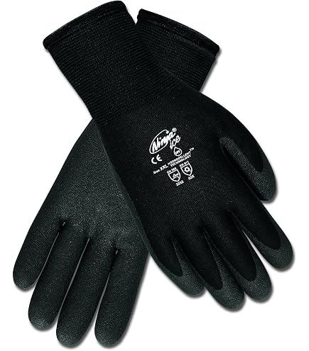 MCR Safety Ninja® Ice Hi-Visibility Guantes de nailon con aislamiento para clima frío, interior de rizo acrílico, 3/4 HPT, amarillo, grande, 1 par MCR Safety Ninja® Ice Hi-Visibility Guantes de nailon con aislamiento para clima frío, interior de rizo acrílico, 3/4 HPT, amarillo, grande, 1 par