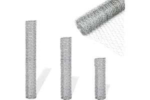 Garden Universe Chicken Wire Galvanised W 120cm x L 25m, 25mm (1") Hole Size Fence Aviary Rabbit Chicken W03-14.