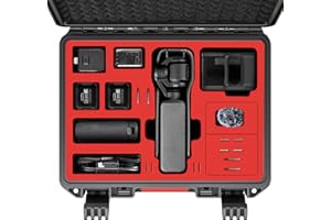 STARTRC OSMO Pocket 3 twarde etui wielofunkcyjne przenośne wodoodporne twarde etui do DJI Pocket 3 Creator Combo akcesoria do aparatu, czarny, walizka, Czarny, Walizka