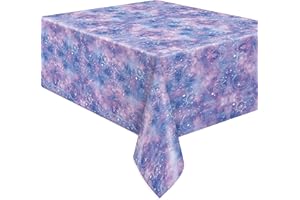 Unique-Nappe en Plastique-2,13 m x 1,37 m-Fête Galaxie Violette-1 Pièce (Lot de 1), 26143, Multicolour