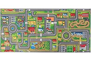 Carpet Studio Tappeto Bambini 95x200cm, Tappeto Gioco per Cameretta, Lavabile in Lavatrice, Facile da Pulire, Antiscivolo - Playcity