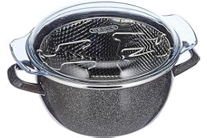 Magefesa Parma - Freidora con cestillo 24cm, recubrimiento esmaltado, limpieza lavavajillas apta para cocinas de gas, vitrocerámica y gas, Fabricada en España