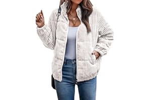 ASOMI Women's Cuddly Fleece Jacket, Transition Jacket, Lined Long Sleeve Zip, Autumn/Winter Coat with Pockets
