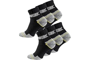 COTTON PRIME 6-12 oder 18 Paar Herren Arbeitssocken - Robuste Atmungsaktive Work Socks - Berufssocken