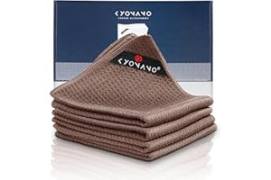 KYONANO Barista Zubehör, Barista Tuch Set 4 Stück, 30x30 cm Reinigungstuch zum reinigen Ihres Kaffee Equipments, extrem saugstarke, Barista Lappen für Dampflanze und Siebträgermaschine