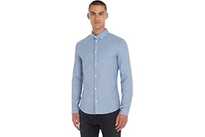 Tommy Jeans Uomo Camicia Tjm Slim Maniche Lunghe