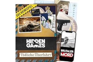 Hidden Games Tatort – Tödliche Überfahrt – Krimispiele für Erwachsene – spannendes Detektivspiel – Krimi Escape Games – Escape Room Spiel für Zuhause – Tatortspiel