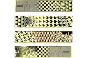 Artopweb Escher - Metamorphosis II, 1940 (4 MDF Panels) (Panneaux MDF 100x22 cm)