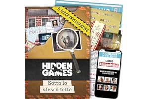 Hidden Games Luogo del Reato - Sotto lo stesso tetto - Italiano - Gioco investigativo realistico ed emozionante, tipo Escape Room da tavolo